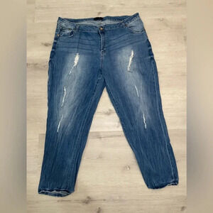 Ellis Plus Size Distressed Skinny Jeans Size 22